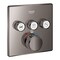 Grohe Grohtherm Smartcontrol Triple Function Therm Trim, Gray 29142A00 - alternate 1